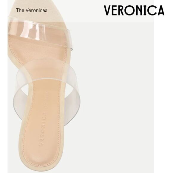 NIB Veronica Beard Women's Asha Sandal Sandals Mules Pumps Ecru NWT 295 Sz 7.5 - Picture 3 of 13